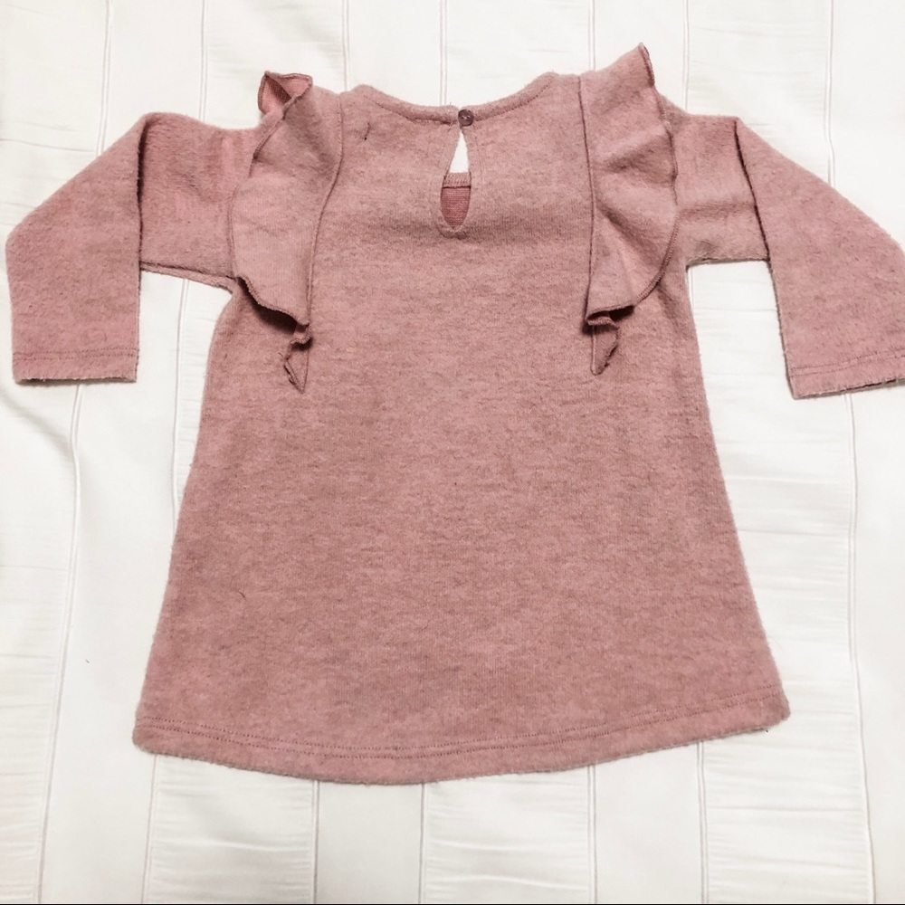 Reserved Sweet Pink Ruffle Sweater - Picture 2 of 3